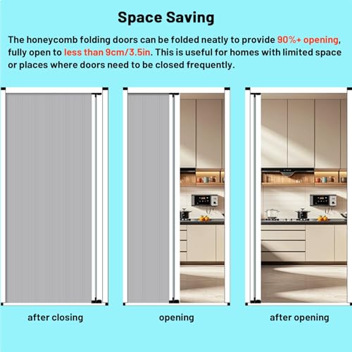 Porte accordéon d'extérieur imperméable : optimisez vos petits espaces de 193 cm - 7
