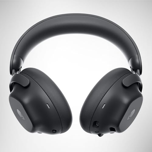 Casque Gaming sans Fil Alienware Pro – Haut-parleurs 50 mm en graphène, ANC Hybride, 75h d’autonomie, AI Micro, Alienware Command Center, Dark Side of The Moon