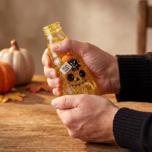 Halloween Bottle‑Shaped Squishy Toy, Skull Face Slow Rising Squeeze Stress Relief Toy, Cute Festive Desktop Decor, Soft Squishy Ornament for Halloween Party Favors Home Countertop Decor,2Pcs-C - Image 5