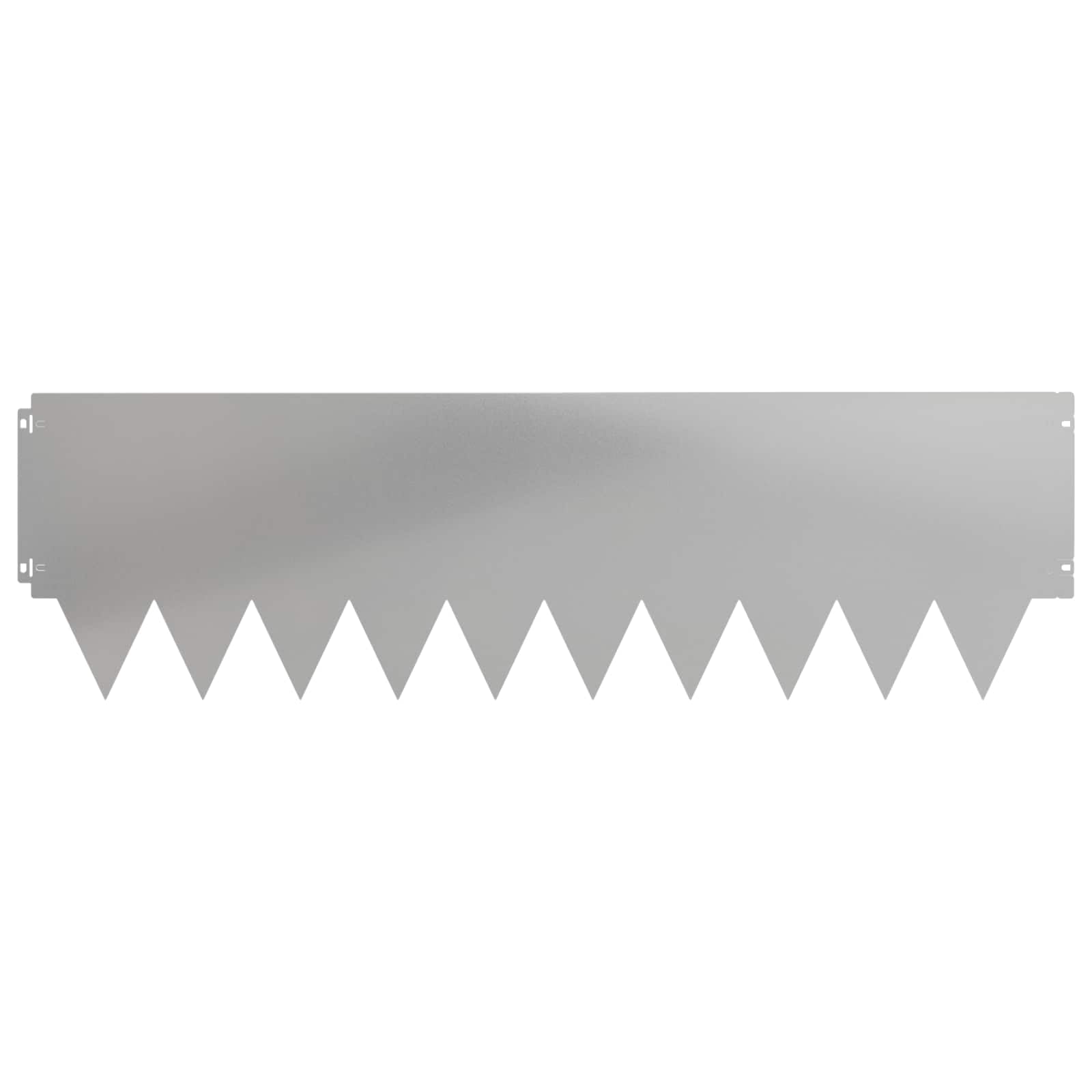 Lot de 10 bordures de gazon, 103 x 30 cm, argenté