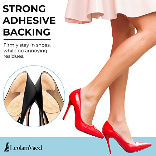 Image of Reusable Heel Grips for Women Shoes, Heel Pads for Shoes that are Too Big, Self-Adhesive Heel Inserts, Heel Cushion Inserts to Prevent Blisters, Make Shoes Fit Tighter (10 Pieces in A Set)