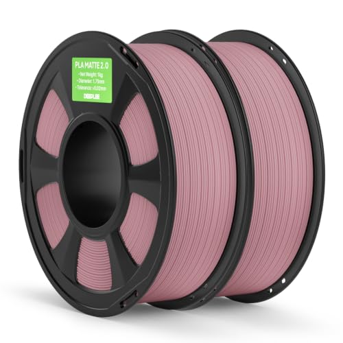 Image of Matte PLA 2.0 Filament 1.75mm, 3D Printer Filament Dimensional Accuracy + /- 0.02mm, No Clogging, Smooth Texture, 2KG Peach Pink