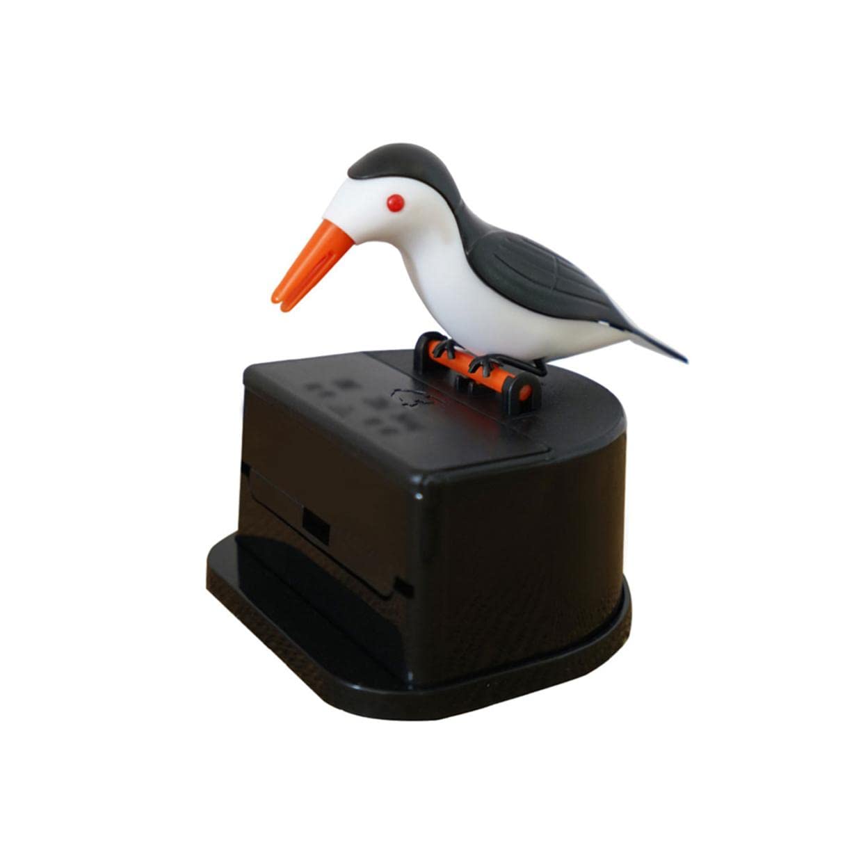 Wdwdw Black Toothpicks Dispenser Toothpick Box Fashion Bird Holder Plastic Desktop Creative Pressed Holder Ornaments