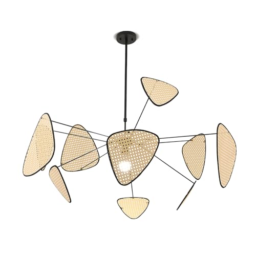 Schindora Suspension Luminaire DéCoration,80Cm Vintage Lustre Salon E27 Boho Fait à La Main...