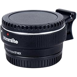 Objetivos Baratos Para Sony A7 Commlite Auto Enfoque EF-NEX EF-E Adaptador de Montaje de Objetivo con Montura para Canon EF EF-S Objetivo Sony E Monte NEX 3/3N/5N/5R/7/A7 A7R Marco Completo, Color Negro