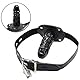 Knebel für Bondage, Bondage Leder Mund Knebel mit Silikon Dildo Penis Mundknebel, Verstellbarer/Abschließbar/Ballknebel Large Ø 3.5cm,10cm lang