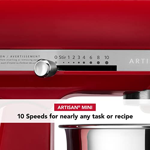 KitchenAid Artisan Mini 3.5 Quart Tilt-Head Stand Mixer - KSM3316X - Empire Red