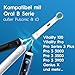 HSYTEK 12er Aufsteckbürsten Kompatibel mit OralB Zahnbürste Elektrische, Aufsätze für OralB Vitality Pro, Genius X, Pro 1 750, Pro 3, Precision Zahnbürstenaufsatz Ersatzbürsten