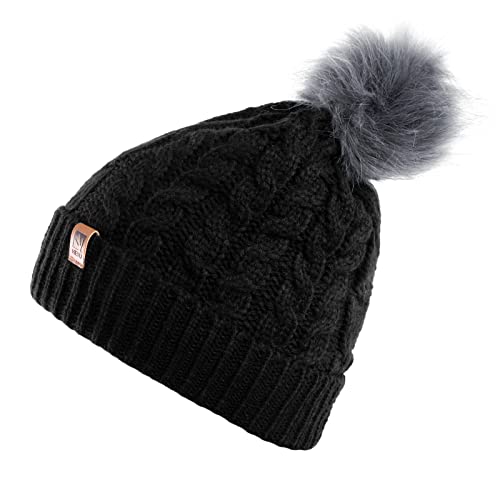 HEYO Dames wintermuts slangsjaal handschoenen 3-delige set | warme wintermuts sjaal winterhandschoenen beanie gevoerd HZ004 - Image 6