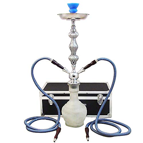 The 28 2 Hose Diamond Hookah Shisha With A Premium Carry Case And Unbreakable Silicone Bowl White Buy Online In Barbados At Barbados Desertcart Com Productid