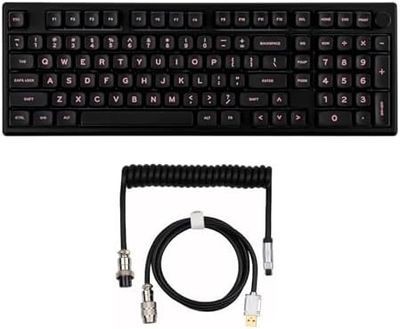 Amazon.com: EPOMAKER Galaxy100 QMK/VIA Wireless Gaming Keyboard+Puff ...