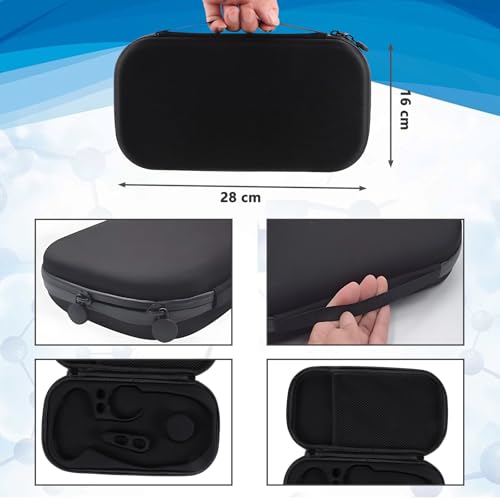 Image of Stethoscope Case Storage Box, Portable, Shockproof Protection, Compatible with 3M Stethoscope /ADC /MDF Stethoscopes, Suitable for Nurses, Pediatricians, and Doctors (Black)