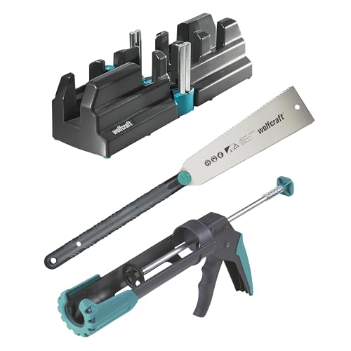 wolfcraft 6977000 Geling Set Laminat- und Designboden einpassen Gelingpaket „Sockelleisten anbringen“