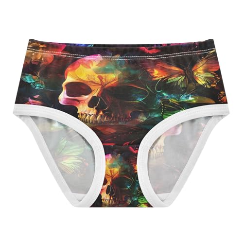 Gothic Skull Neon Butterfly Flower Toddler Girls's Underwear 2T 202b9083
