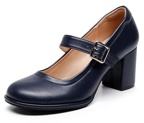 Image of VenusCelia Women's Mary Jane Pump Heeled Shoe