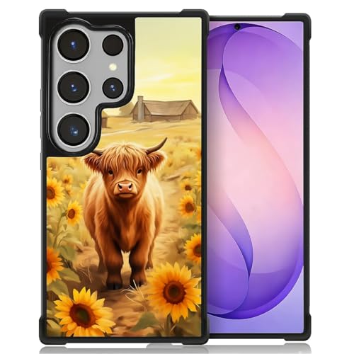 Coque Samsung S26 Ultra en polycarbonate rigide motif vache mignon