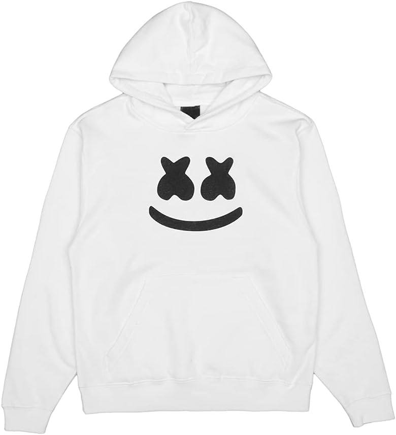 Marshmello - Youth Smile Hoodie, Unisex Fit, Pouch Pocket, Preshrunk