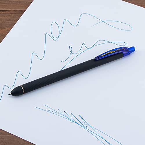 Bolígrafo Pentel EnerGel Kuro Liquid Gel Azul 2 Pack miniatura 6