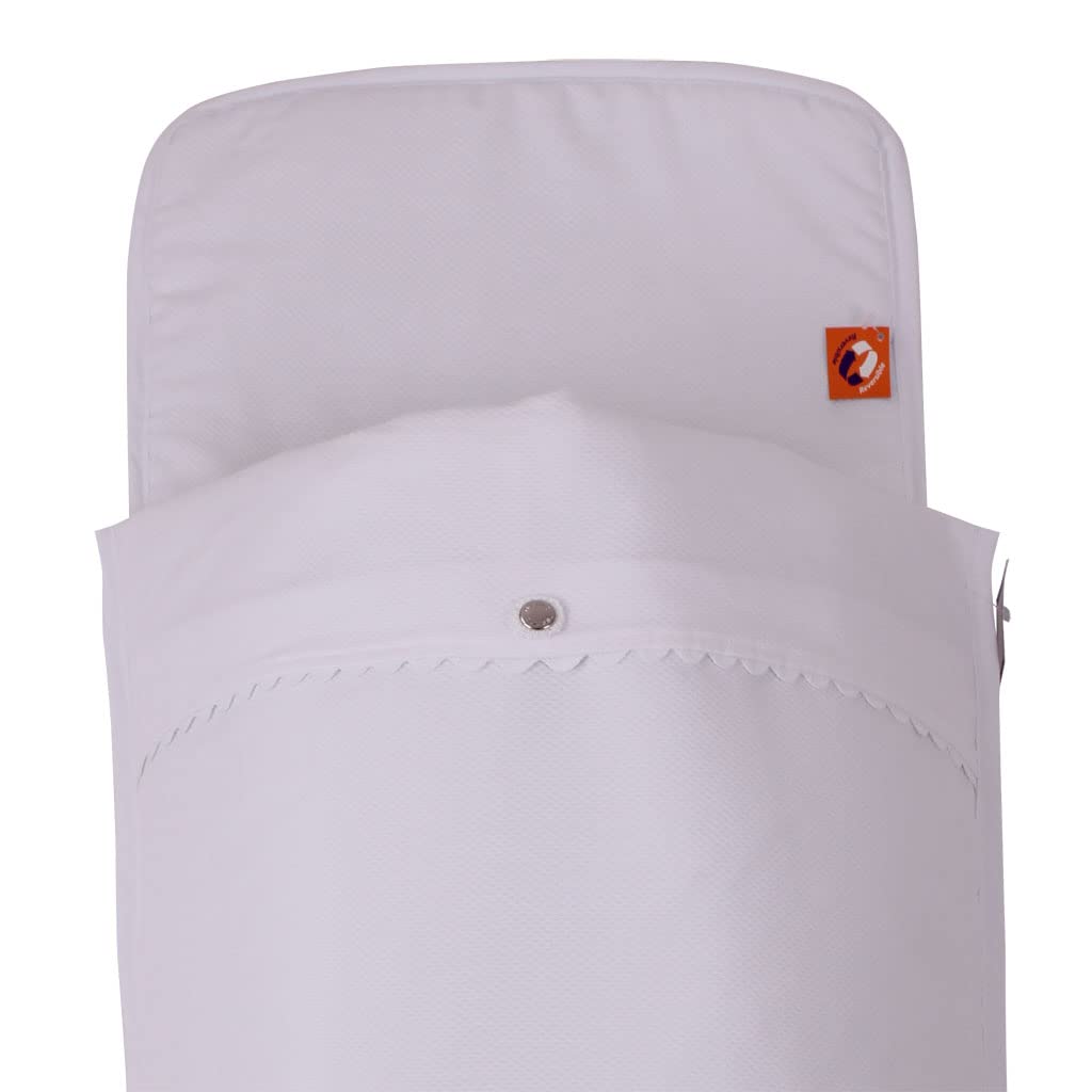 Saco Capazo Bebé Verano Entretiempo Universal PIQUÉ Blanco. Piqué Blanco (Algodón 100%) - Relleno extraíble - Medidas 77x34