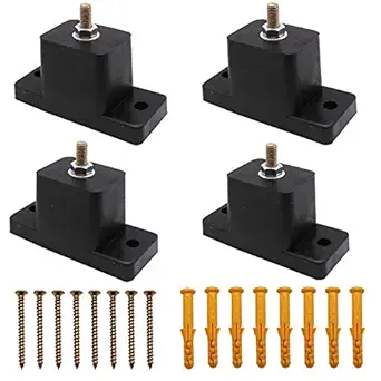 4 Pack Anti-Vibration Air Conditioner Mounting Bracket Shock-Proof Pads Rubber Vibration Isolator Mounts for Outdoor Air Conditioner Accessories