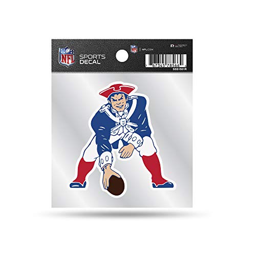 Rico Industries NFL New England Patriots Retro 4x4 Small Style Decal