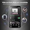 MP3 Player with Bluetooth and WiFi,MP3 Player with Spotify,Spotify Kids,Audible,Pandora,Amazon Music,4" Music Player MP4 Up to 1TB(80GB,Black)