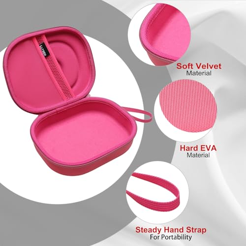 Image of LTGEM Carry Hard case for JBL Live 660NC /460NC /650BT Series and JBL Tune 500BT /570BT /510BT Series and Other Types of Headphones. (Rose Red)