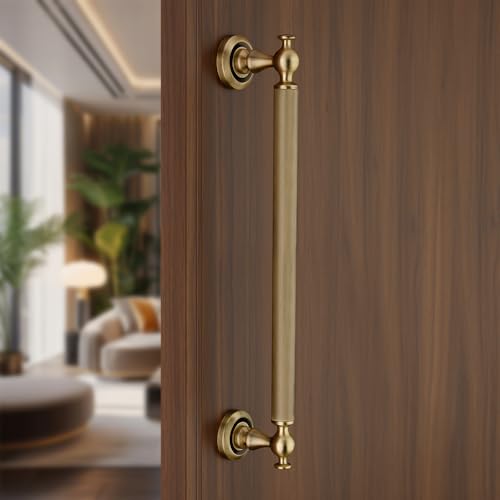 Image of LAPO 14 Inch Main Door Pull Handle | Antique Finish Stainless Steel | 12 Inch Hole to Hole | Stylish & Durable Door Handle for Wooden, Glass & Metal Doors | Pack of 1 | 3-Year Warranty