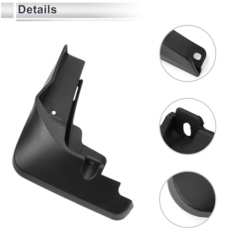 Image of X AUTOHAUX 1set Front and Rear Mud Flaps Splash Guards Mud Guards for Audi Q2 2018-2021 for Audi Q2L 2018-2021 W /Mount Accessories