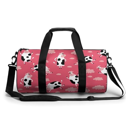 Sac de sport vaches nuage 45x23x23cm bagage cabine week-end à motif