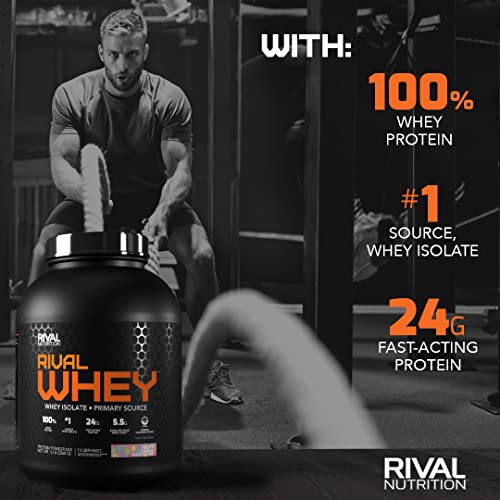 Rivalus Rivalwhey – Cinnamon Toast 2Lb - 100% Whey Protein, Whey Protein Isolate Primary Source, Clean Nutritional Profile, Bcaas, No Banned Substances, Made In Usa #TOP2