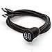 USB 3.0 cable de montaje empotrado, USB Dual Flush Dash montaje en...