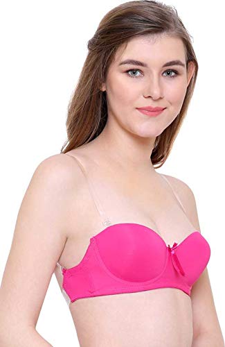 Image of Brachy Women's Polycotton Padded Underwire Strapless Bra Beige