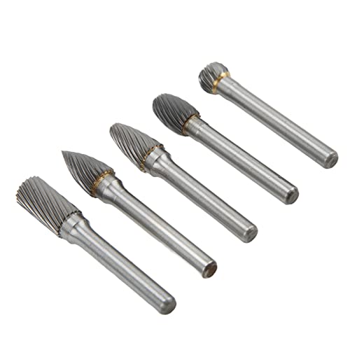 Set de 5 fresas rotativas de carburo de tungsteno miniatura 6