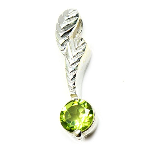Pendentif rond argent août fait main, le cadeau d'anniversaire idéal