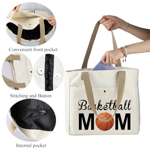 Bolso Tote Basketball Mom para mujer miniatura 5