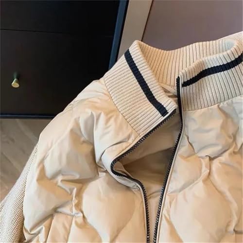 Cozy Khaki Women's Winter Cotton Jacket: Vintage Vibes for Casual Adventures - Image 3