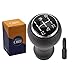OBEST Perilla de Cambio con Adaptador, Palanca de Manija de Coche, Pomo de Cambio Manuales de 5 Velocidades para Peugeot 306 406 207 307 309 106 205 206 Citroen C2 C3 C4