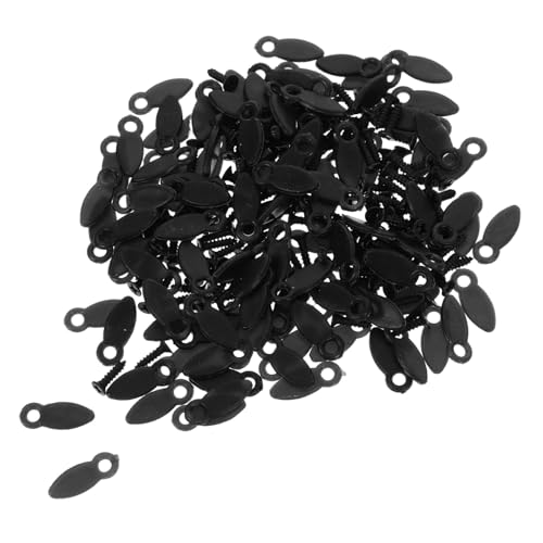 Unomor 100pcs Photo Frame Back Clamp Photo Board for Pictures Picture Frame Back Backboard Fixing Clips Photo Frame Fasteners Picture Clips for Photos Background Bracket 15 * 6mm Black