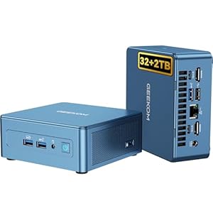 GEEKOM Mini PC IT13 2026 con Intel i9-13900HK de 13ª generación | 32 GB de RAM | SSD NVMe de 2 TB | Windows 11 Pro | 6 X USB | Pantalla Quad 8K | WiFi 6E | Ranura SD | Computadoras de escritorio de