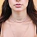 Rose Quartz Necklace, Handmade 4mm Pink Crystals Beaded Choker Necklaces for Women, Natural Gemstone Necklaces Rose Quartz Jewelry (Rose Quartz)