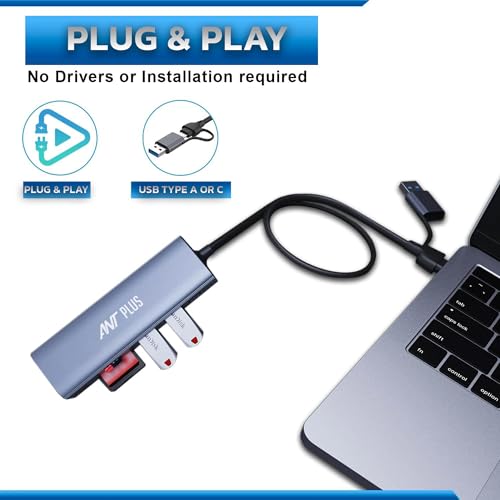 Ant Plus Booster 601 USB C 3.0/3.2 gen 2 Cables with SSD Card Reader 3.1 hub & Thunderbolt SSD 6-in-1 3 to Storage Drive to Adapter Cable Portable Type C Adapter Hub Deal