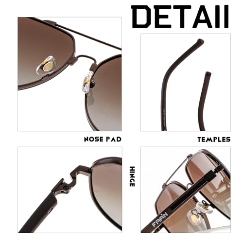 FAA'N 2024 Memory Metal Polarized Aviator Sunglasses for Men Women3