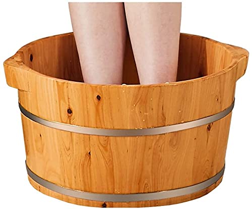 Spa de pies de madera Katzowen, baño y masaje relajante