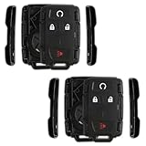 KeylessOption Keyless Entry Remote Control Car Key Fob Case Shell Button Pad Outer Cover for M3N-32337100 (Pack of 2)