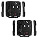 KeylessOption Keyless Entry Remote Control Car Key Fob Case Shell Button Pad Outer Cover for M3N-32337100 (Pack of 2)