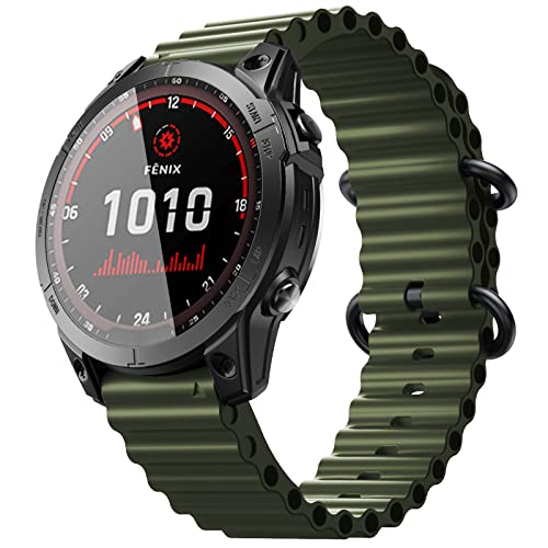 Bracelet silicone Garmin Fenix 6X étanche à fixation rapide - 4