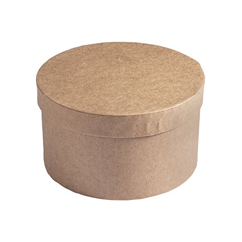 RAYHER 71741000 Pappmachã © Box Round 8 cm High, FSC 100% Recycled