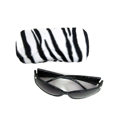 WonderMolly Fashion Safari Zebra Print Eyeglass Sunglasses Hard Case