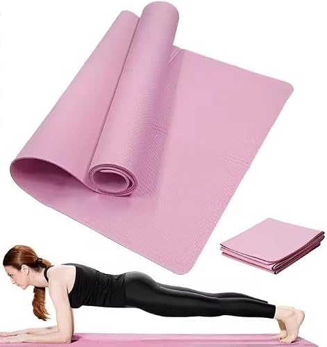 Yoga Mat Pilates Fitness Exercise Pad 3/4/6mm Non Slip Pink